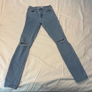 PAC SUN high rise knee rip jeans